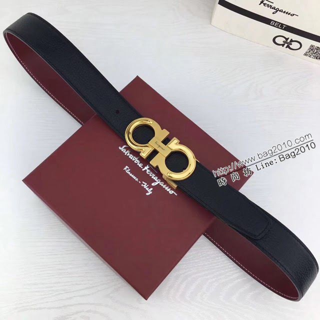 菲拉格慕男士皮帶 Ferragamo雙面牛皮腰帶  jjp2127